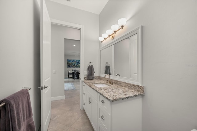 3302 Palm Dr, Punta Gorda, FL 33950 - bathroom with vanity and tile patterned floors