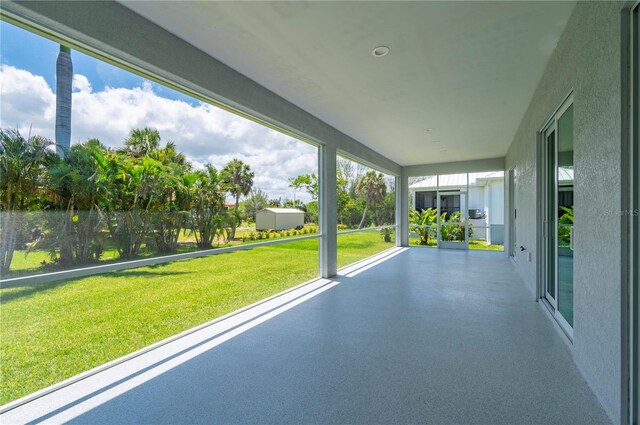 3302 Palm Dr, Punta Gorda, FL 33950 - view of unfurnished sunroom