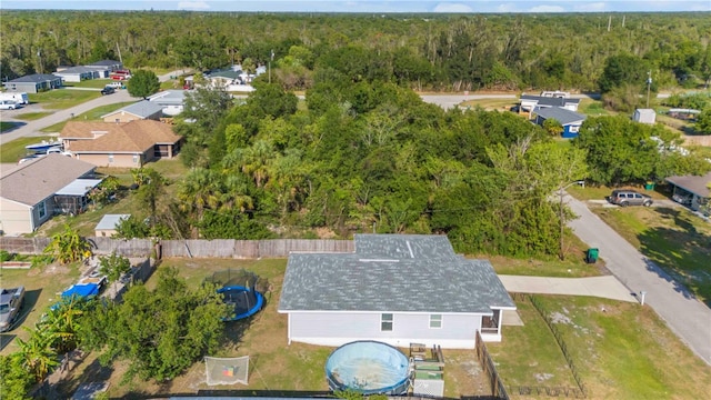 4702 Westwood Dr, Punta Gorda, FL 33982 - aerial view of property's location featuring a heavily wooded area and nearby suburban area
