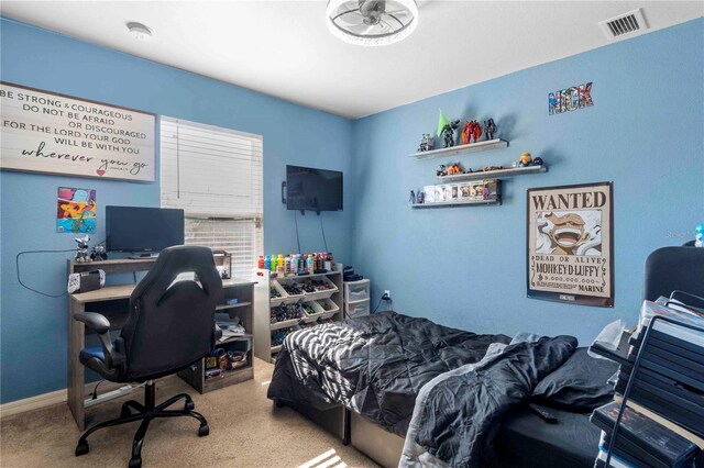 4702 Westwood Dr, Punta Gorda, FL 33982 - carpeted bedroom with an office area