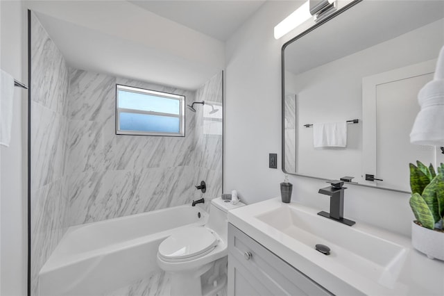 2166 Beacon Dr, Port Charlotte, FL 33952 - bathroom featuring vanity, shower / washtub combination, and toilet