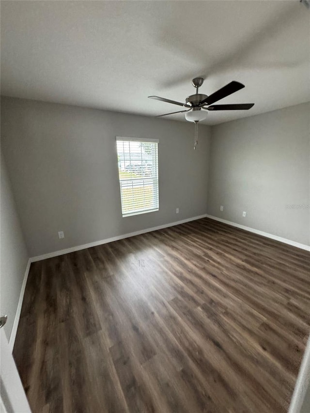 16280 Minorca Dr, Punta Gorda, FL 33955 - unfurnished room featuring dark wood-type flooring and ceiling fan