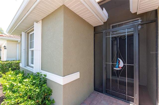 11666 Parrotfish St, Venice, FL 34292 - property entrance featuring stucco siding