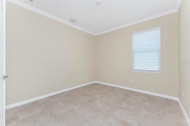 11666 Parrotfish St, Venice, FL 34292 - empty room featuring crown molding and baseboards