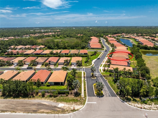 11666 Parrotfish St, Venice, FL 34292 - aerial perspective of suburban area featuring a large body of water