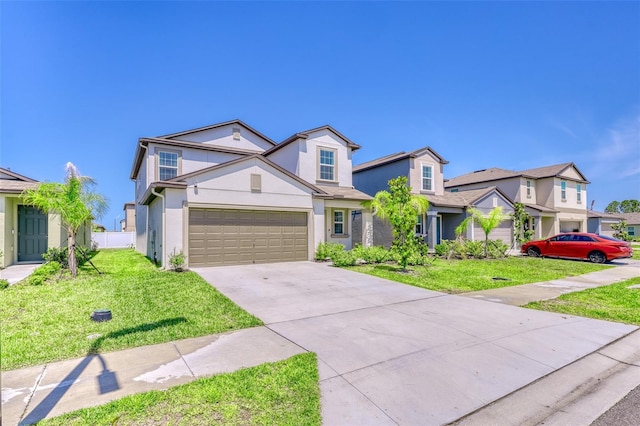 111 Rain Lily Ave, Spring Hill, FL 34609 - traditional-style home with stucco siding, driveway, and an attached garage