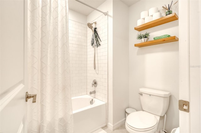 111 Rain Lily Ave, Spring Hill, FL 34609 - bathroom featuring shower / bath combo with shower curtain and toilet