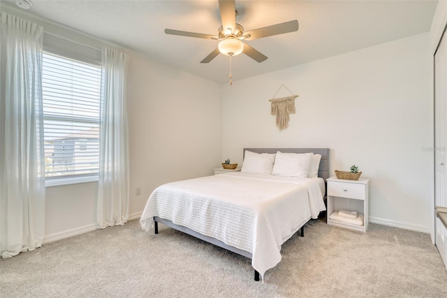 111 Rain Lily Ave, Spring Hill, FL 34609 - bedroom with light carpet and ceiling fan