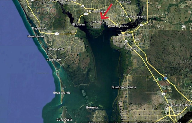 4216 Bur St, Port Charlotte, FL 33948 - map of property location