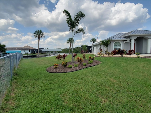 4216 Bur St, Port Charlotte, FL 33948 - view of yard with an attached garage