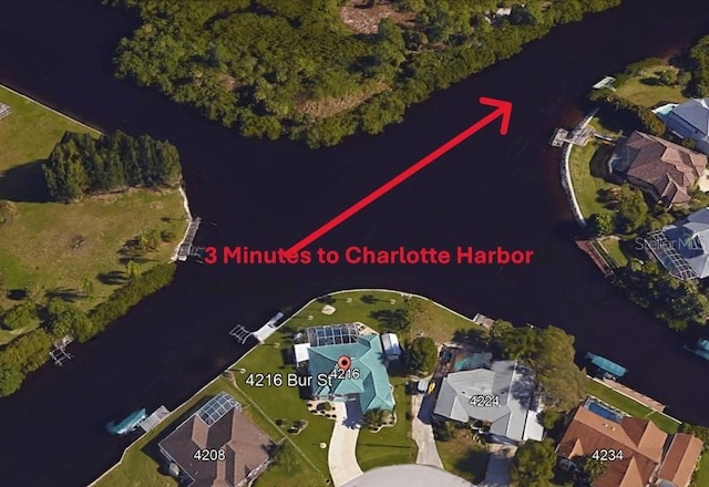 4216 Bur St, Port Charlotte, FL 33948 - aerial overview of property's location