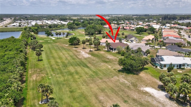 10263 Shadow Run Cir, Punta Gorda, FL 33955 - aerial view of property's location with a large body of water, nearby suburban area, and a golf club