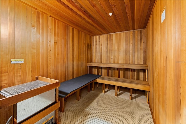 99 Vivante Blvd Unit 310, Punta Gorda, FL 33950 - sauna featuring wooden ceiling and wood walls
