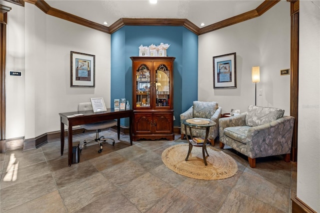 99 Vivante Blvd Unit 310, Punta Gorda, FL 33950 - office space with ornamental molding, baseboards, and recessed lighting