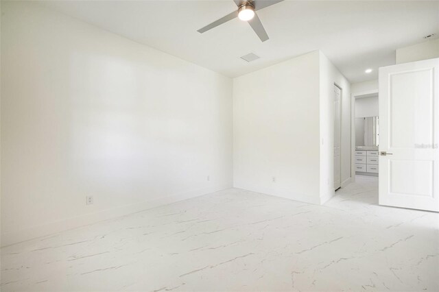 355 Milton St, Port Charlotte, FL 33954 - spare room featuring a ceiling fan, baseboards, and recessed lighting