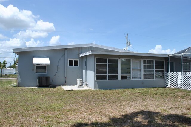 21275 Austin Ave, Port Charlotte, FL 33952 - back of property with cooling unit
