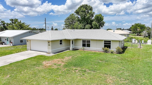 11615 SW Pine Ave, Arcadia, FL 34269 - ranch-style house featuring driveway, a garage, stucco siding, and roof with shingles