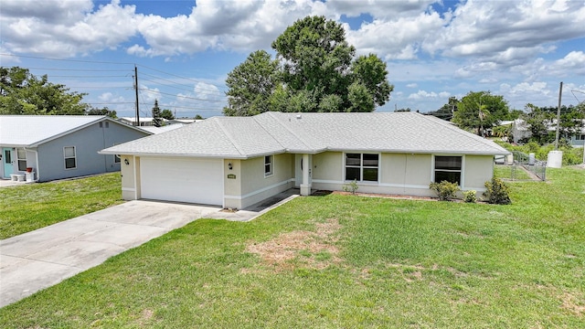 11615 SW Pine Ave, Arcadia, FL 34269 - single story home with a garage, driveway, a front lawn, and stucco siding