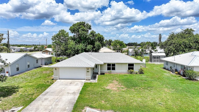 11615 SW Pine Ave, Arcadia, FL 34269 - single story home with an attached garage, a front yard, and concrete driveway