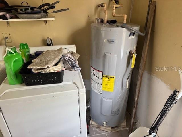 8158 Trionfo Ave, North Port, FL 34287 - utilities featuring electric water heater and washer / dryer