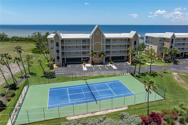 101 N Marion Ct Unit 133, Punta Gorda, FL 33950 - view of tennis court with a water view