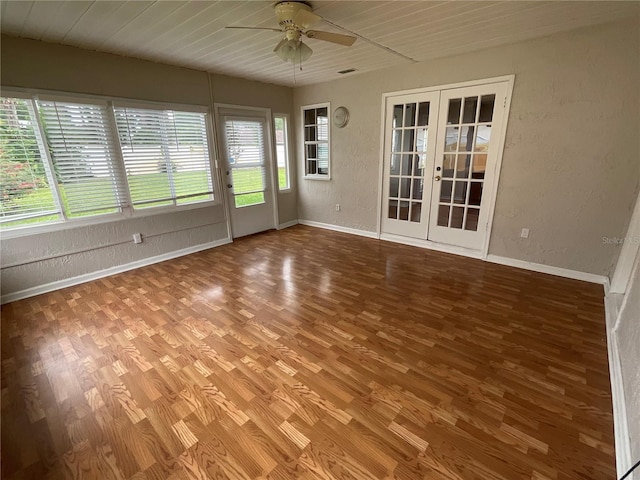 41 Brewster Ln, Palm Coast, FL 32137 - unfurnished sunroom featuring french doors