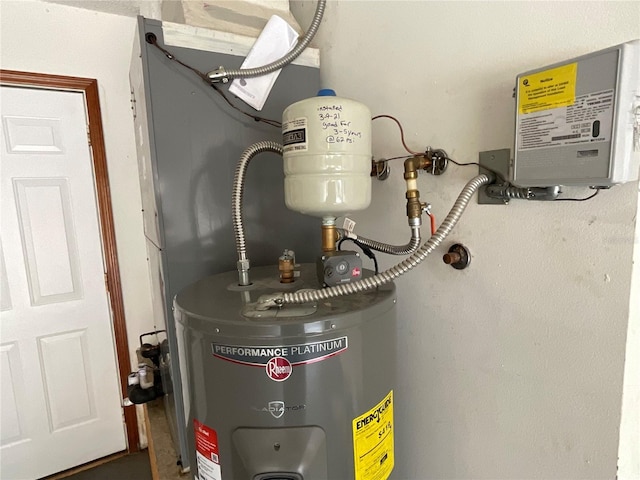 41 Brewster Ln, Palm Coast, FL 32137 - utility room featuring water heater