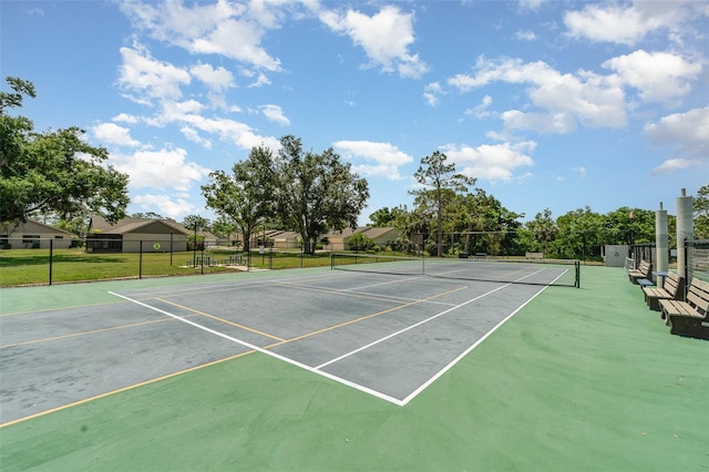 541 Wekiva River Ct Unit 94, Englewood, FL 34223 - view of tennis court featuring community basketball court