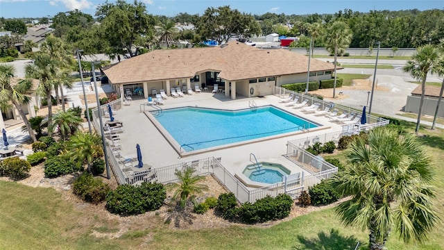 541 Wekiva River Ct Unit 94, Englewood, FL 34223 - community pool featuring a community hot tub and a patio area