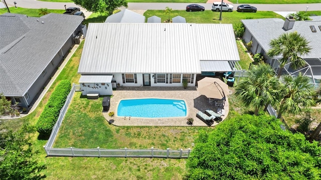 425 Corrientes Cir, Punta Gorda, FL 33983 - view of swimming pool with a fenced backyard and a patio area