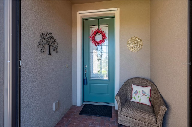 1470 Hyssop Loop, North Port, FL 34289 - property entrance with stucco siding