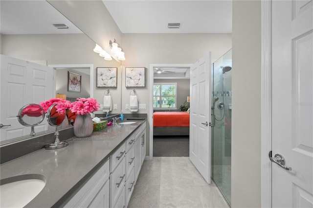 1470 Hyssop Loop, North Port, FL 34289 - full bath with double vanity, ensuite bath, and a shower stall