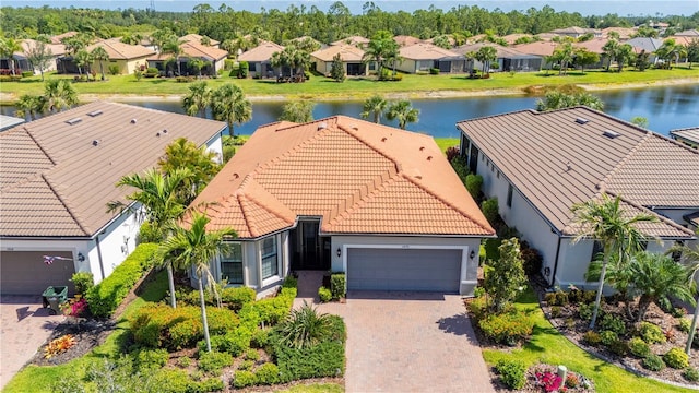 1470 Hyssop Loop, North Port, FL 34289 - aerial perspective of suburban area with a nearby body of water
