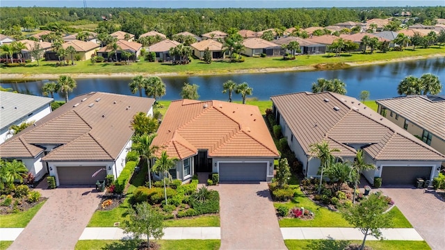 1470 Hyssop Loop, North Port, FL 34289 - aerial perspective of suburban area featuring a nearby body of water