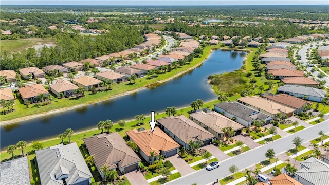 1470 Hyssop Loop, North Port, FL 34289 - aerial view of residential area featuring a nearby body of water