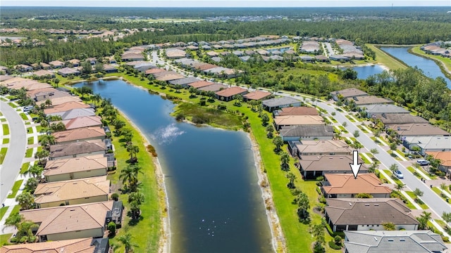 1470 Hyssop Loop, North Port, FL 34289 - aerial view of residential area featuring a nearby body of water