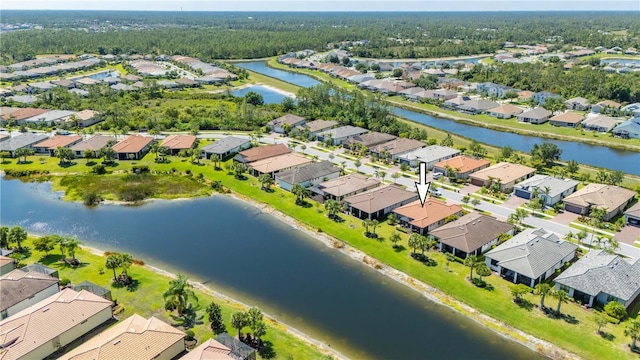 1470 Hyssop Loop, North Port, FL 34289 - aerial perspective of suburban area featuring a large body of water