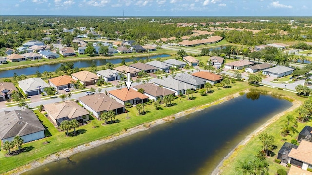 1470 Hyssop Loop, North Port, FL 34289 - aerial overview of property's location featuring nearby suburban area and a nearby body of water
