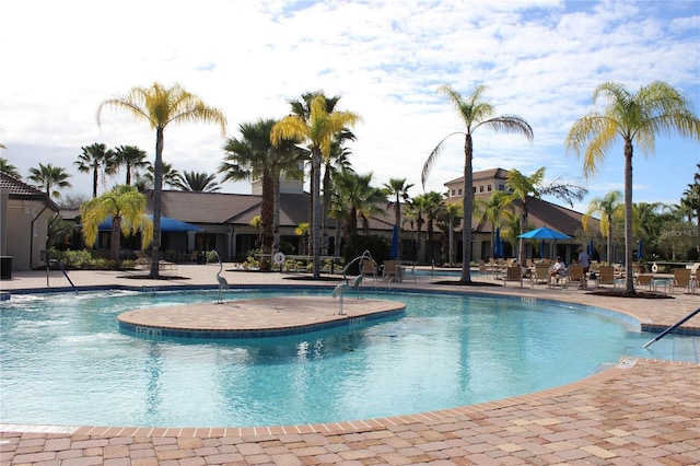 1470 Hyssop Loop, North Port, FL 34289 - community pool featuring a patio