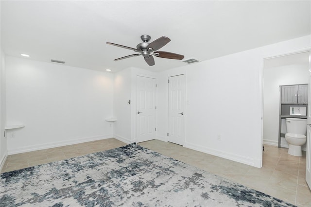 416 Allen St, Punta Gorda, FL 33950 - tiled spare room with a ceiling fan, recessed lighting, and baseboards