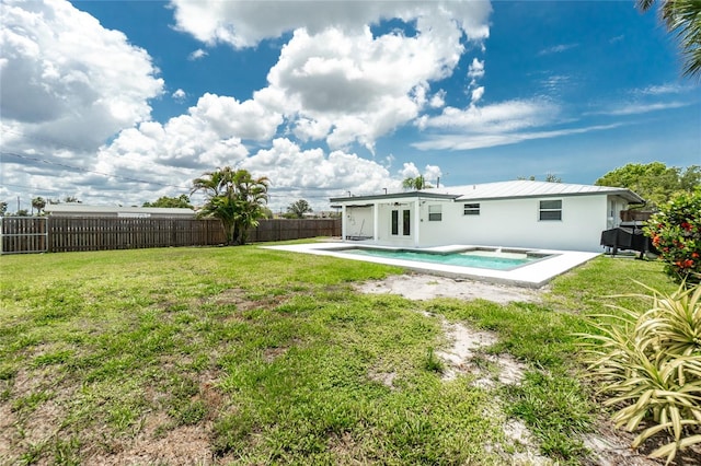 416 Allen St, Punta Gorda, FL 33950 - back of property with a patio area, stucco siding, and french doors