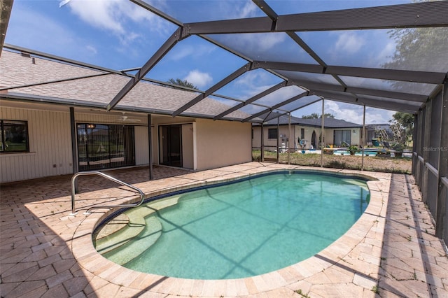 238 Mark Twain Ln, Rotonda West, FL 33947 - swimming pool with a patio area and a lanai
