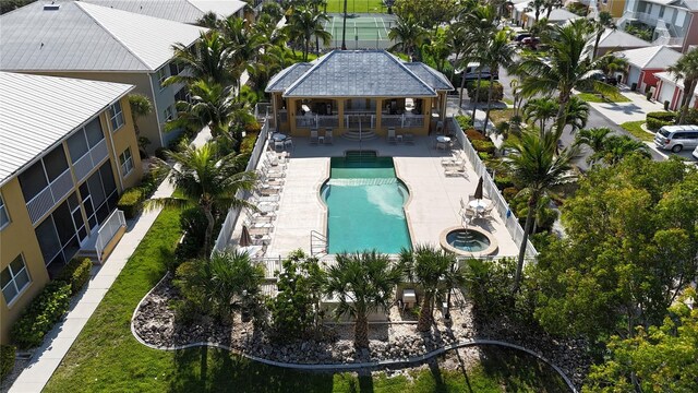 2002 Bal Harbor Blvd Unit 1712, Punta Gorda, FL 33950 - aerial view of property and surrounding area with a pool