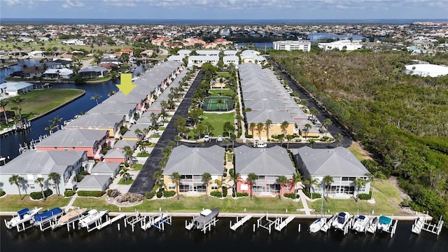 2002 Bal Harbor Blvd Unit 1712, Punta Gorda, FL 33950 - aerial view of property's location featuring a large body of water and nearby suburban area