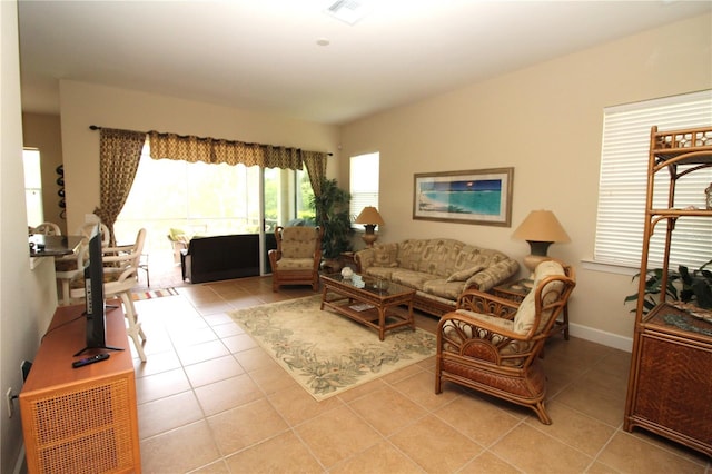 13256 Creekside Ln, Port Charlotte, FL 33953 - living room with light tile patterned flooring