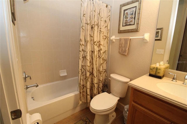13256 Creekside Ln, Port Charlotte, FL 33953 - bathroom with vanity, toilet, and shower / bathtub combination with curtain