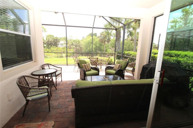 13256 Creekside Ln, Port Charlotte, FL 33953 - sunroom / solarium with an outdoor living space