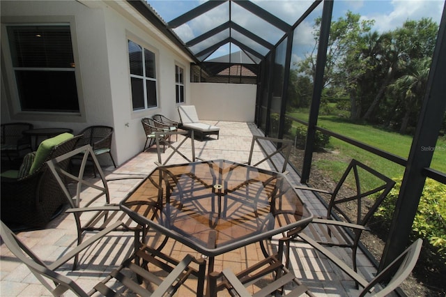 13256 Creekside Ln, Port Charlotte, FL 33953 - view of patio featuring a lanai