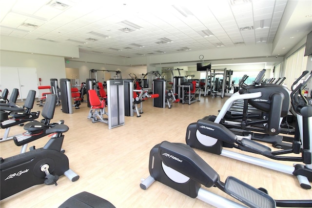 13256 Creekside Ln, Port Charlotte, FL 33953 - gym with wood finished floors