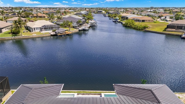 3413 NW 9th Ter, Cape Coral, FL 33904 - aerial perspective of suburban area featuring a nearby body of water